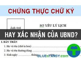 chứng thực chữ ký